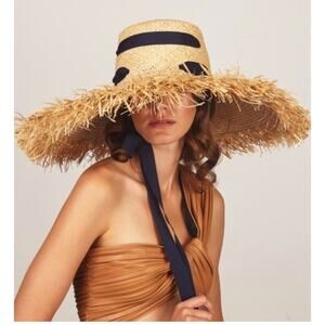 Lola Hats Alpargatas Natural Straw Hat with Ribbon